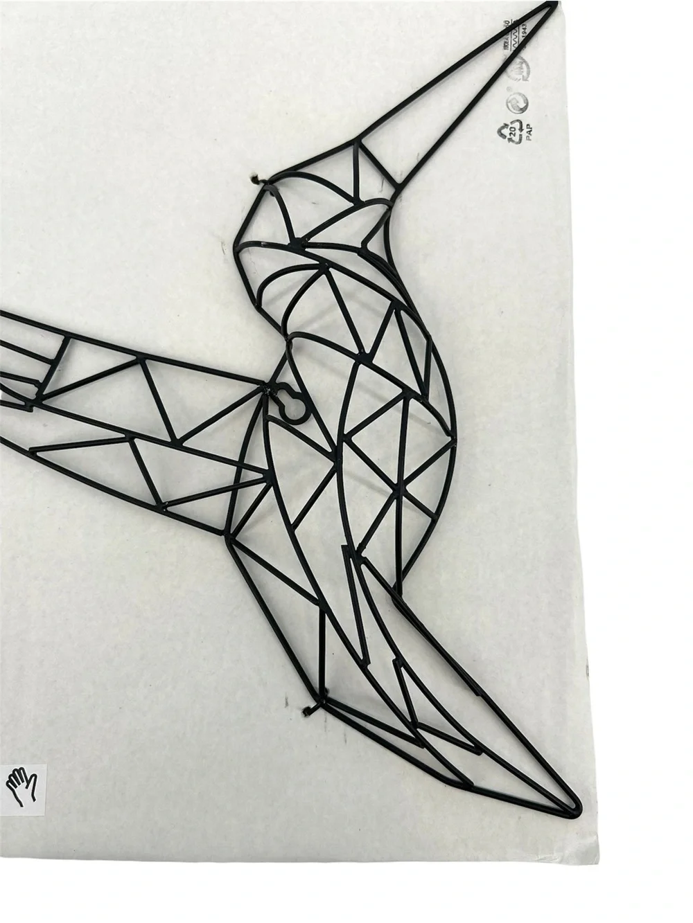 NEW IKEA VÄTTLÖSA Metal Hummingbird Wall Art Geometric Decor